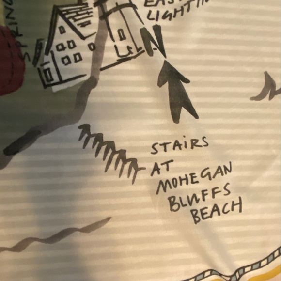 Block Island Lover? Gift New England Coastal Block Island map. Wear or display. - Picture 4 of 9